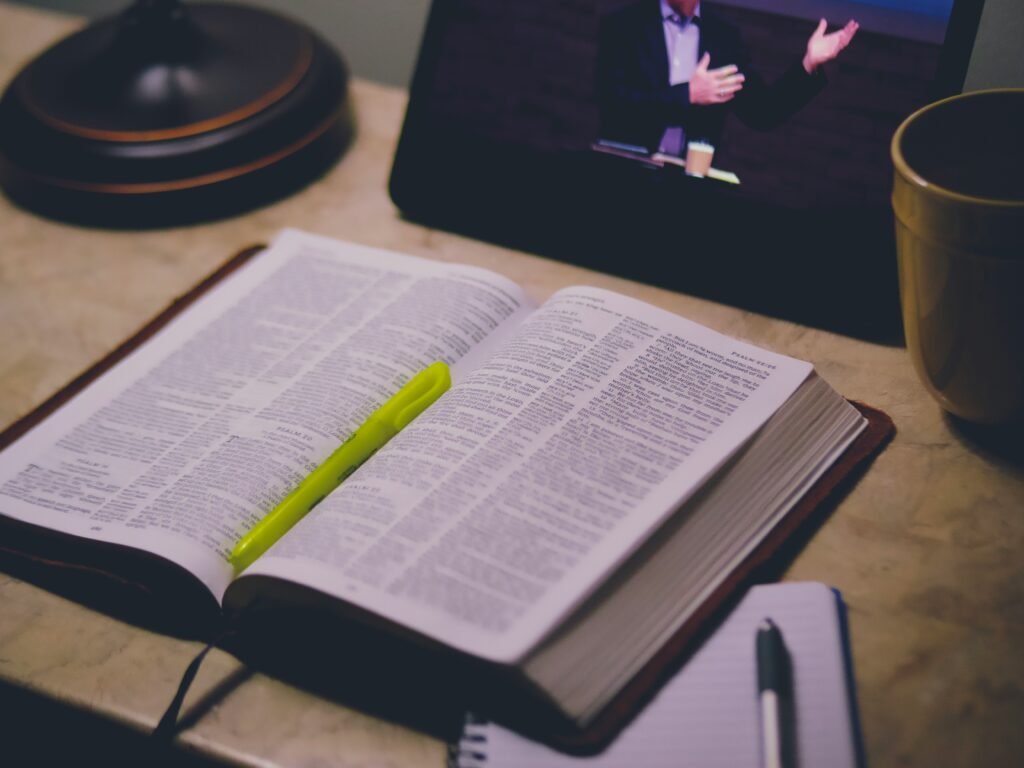 man about to highlight important parts - How To Improve Study Habits