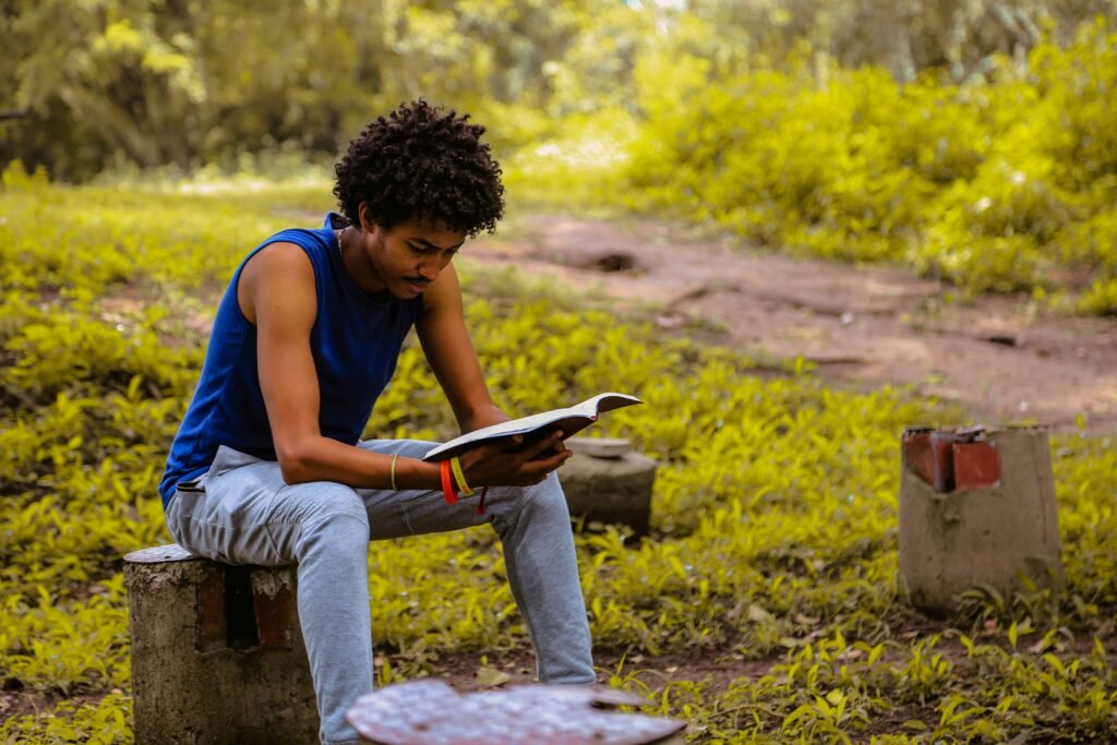 man reading a book - Good SAT Score Range