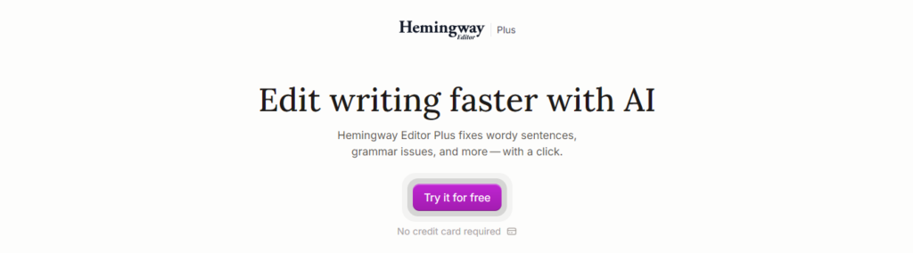 hemingway - Speedwrite Alternatives