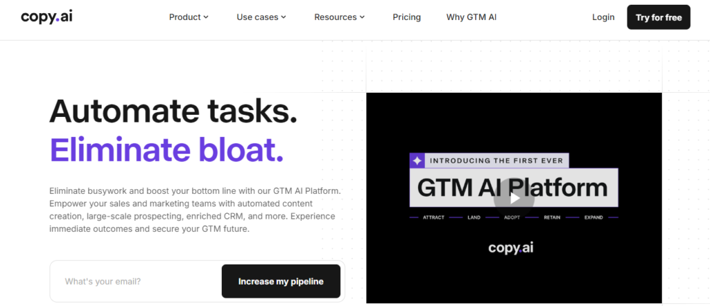 copy ai - Sudowrite Alternatives