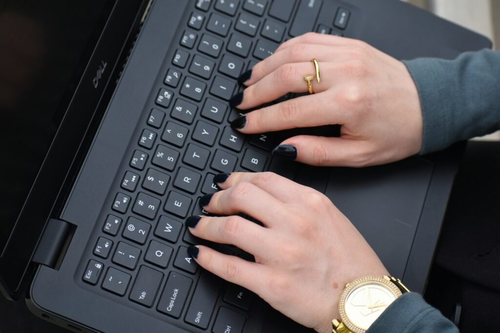 Person Typing - Essay on Respect