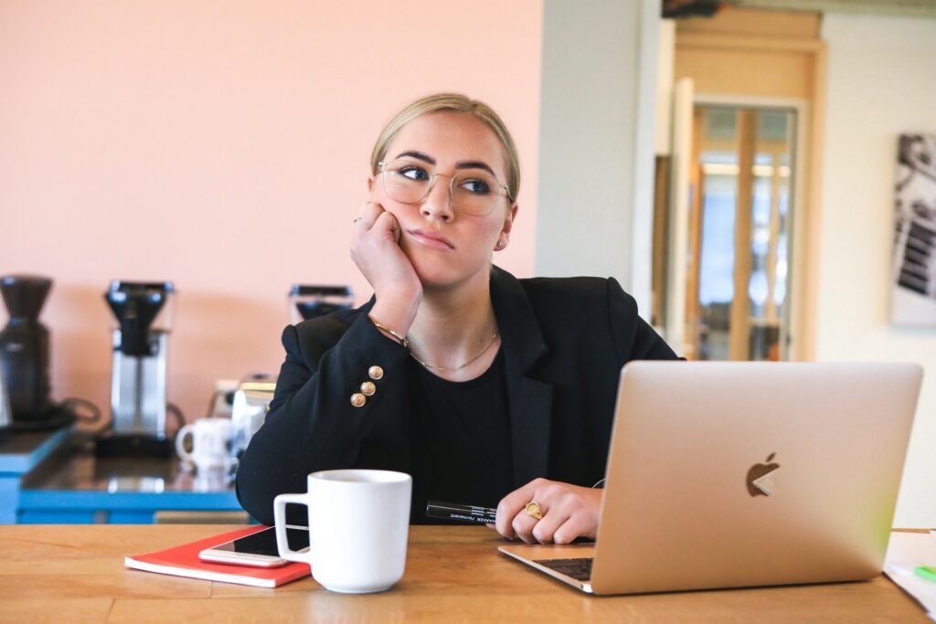 woman thinking - Evaluation Essay Examples